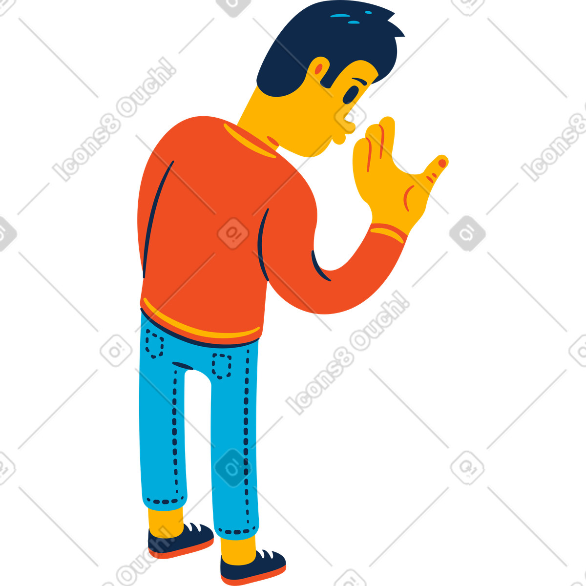 下载 Flame 风格的 看的人 插画，支持 PNG、SVG 格式