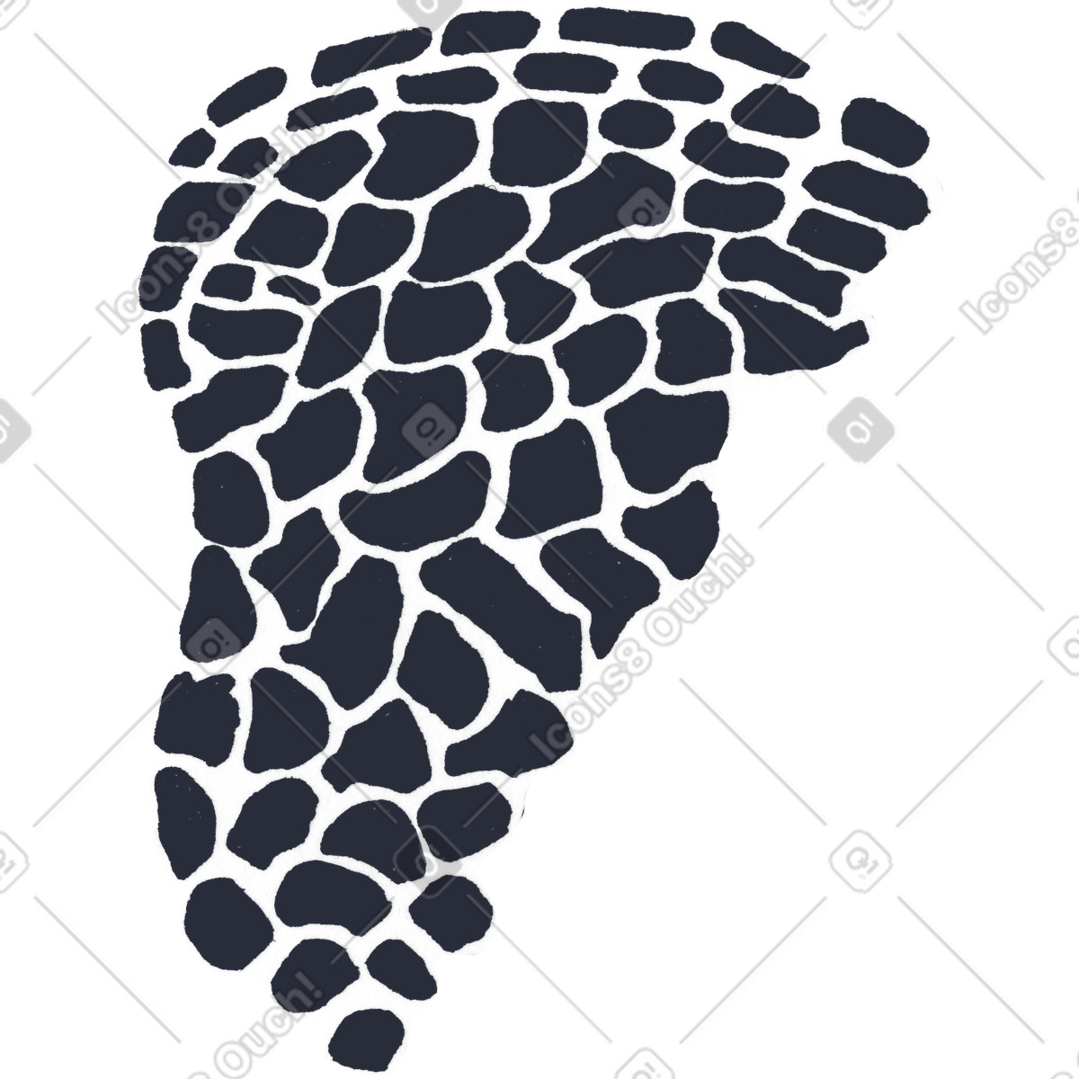 Monochrome spot illustration clipart vector icon for simple layouts