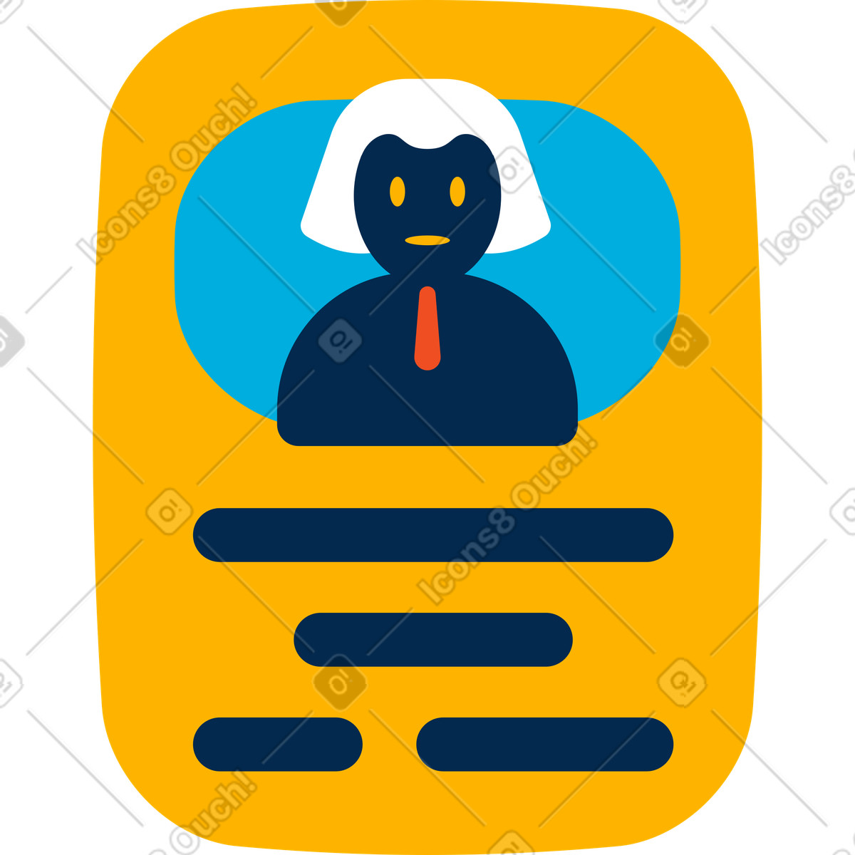 Illustration Carte d'identité dans le style Flame à télécharger aux formats PNG, SVG