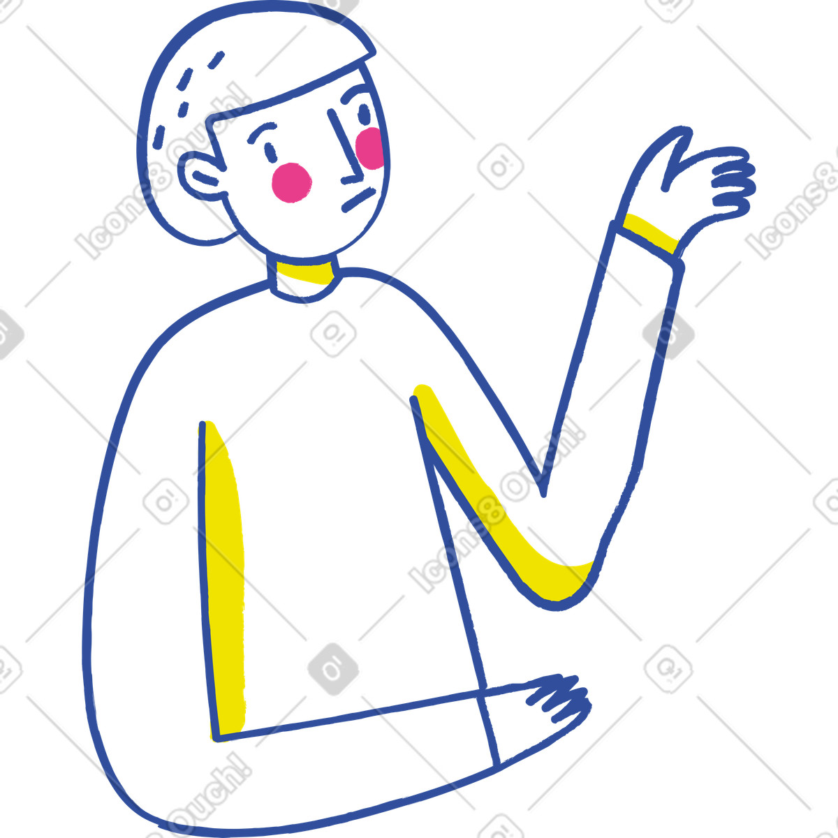 Lime スタイルの Man のイラストをPNG、SVG形式でダウンロード