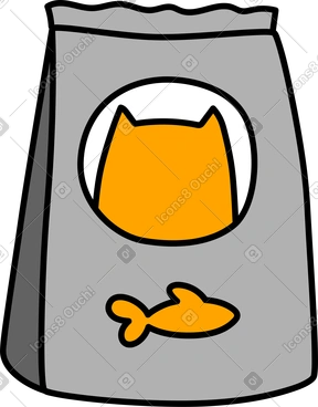 Cat food package PNG, SVG