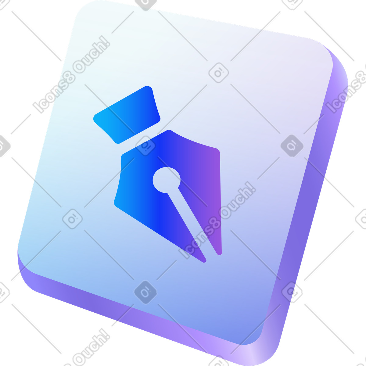 Strumento penna interfaccia illustrazione in stile Hi-tech scarica in PNG, SVG