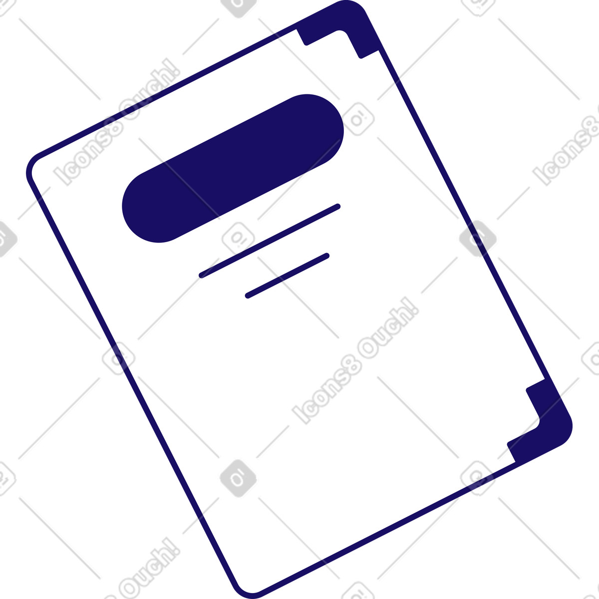 Libro illustrazione in stile Bendy scarica in PNG, SVG