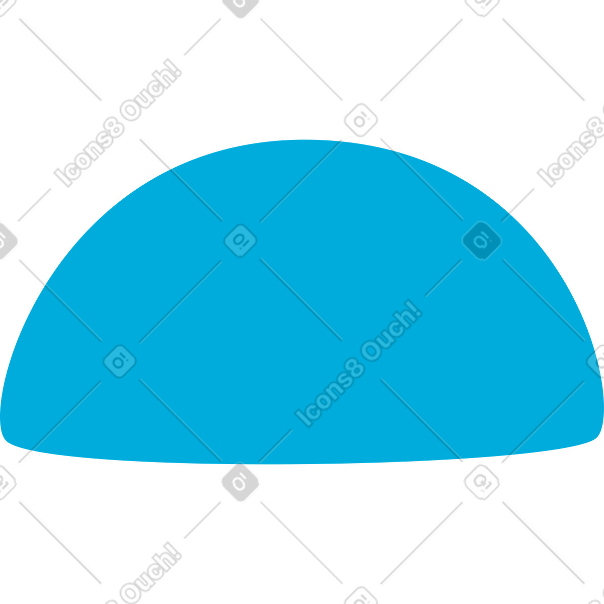 Halbkreis-Illustration im Flame-Stil als Download in PNG, SVG