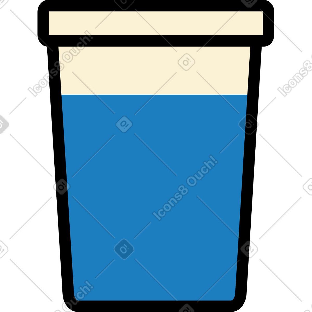 Иллюстрация Стакан воды в PNG и SVG