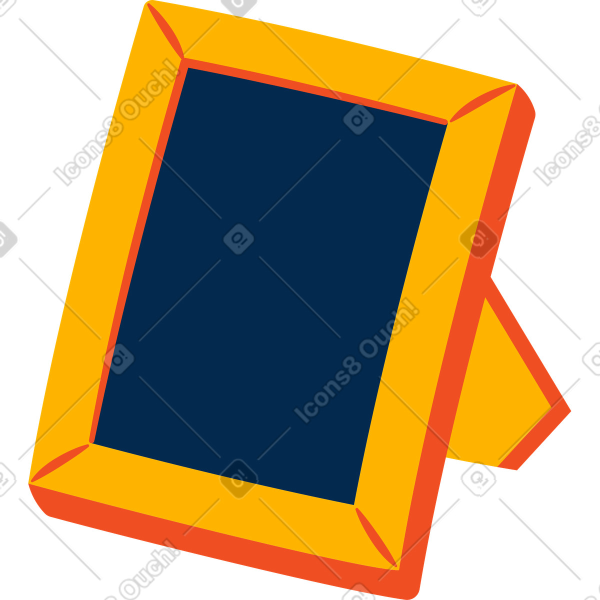 Flame スタイルの フォトフレーム のイラストをPNG、SVG形式でダウンロード