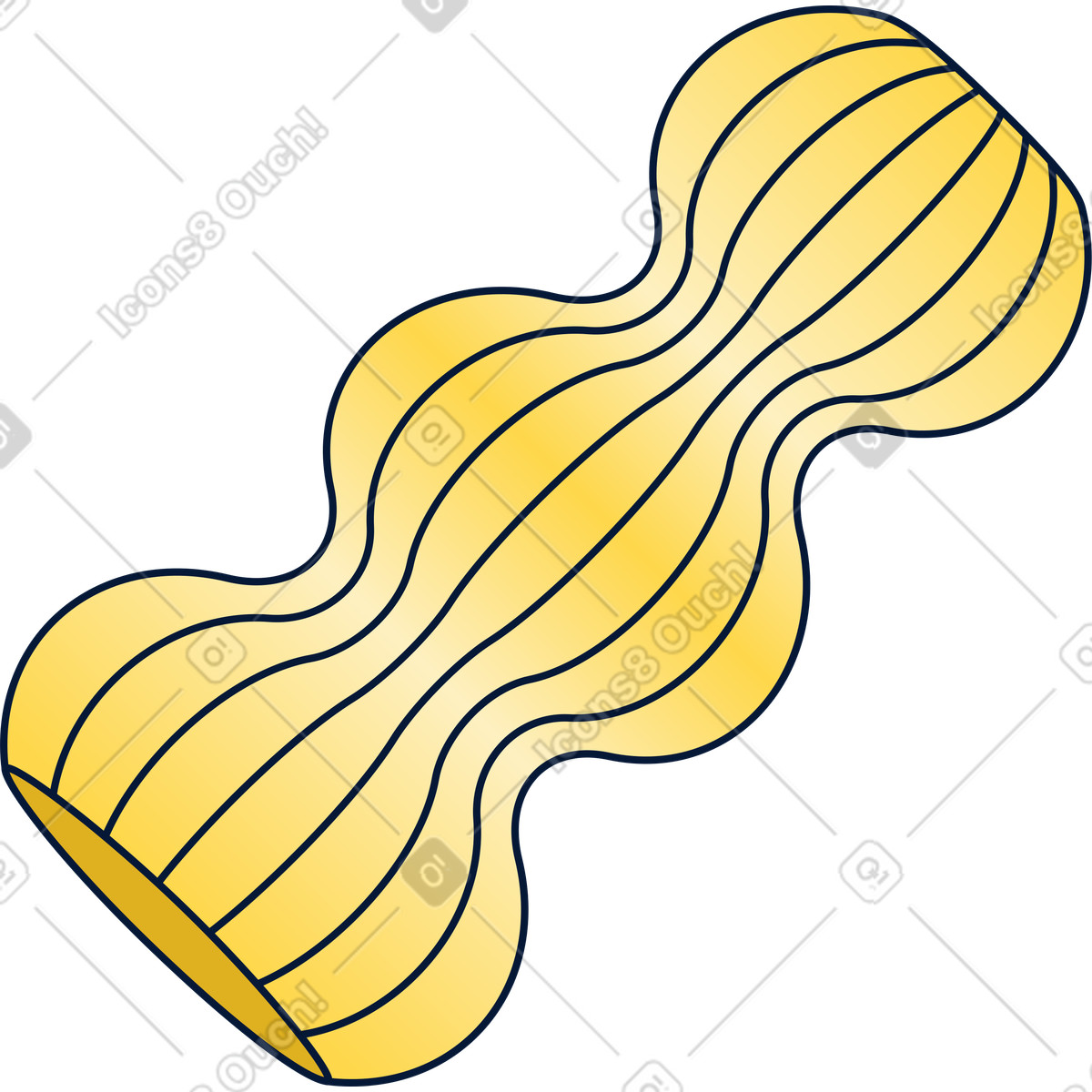 Wavy shape illustration in Neat style download in PNG, SVG