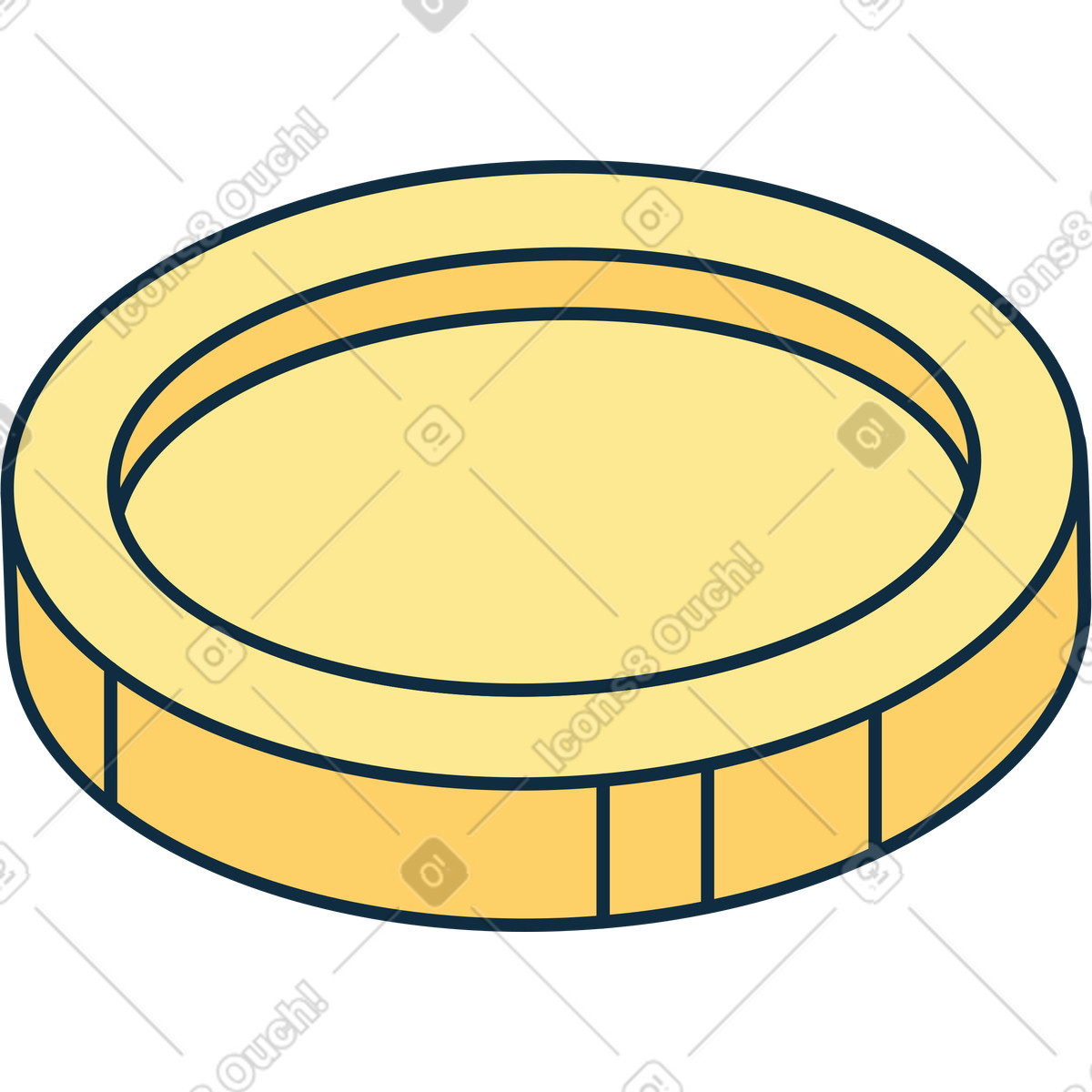 Coin illustration in PNG, SVG