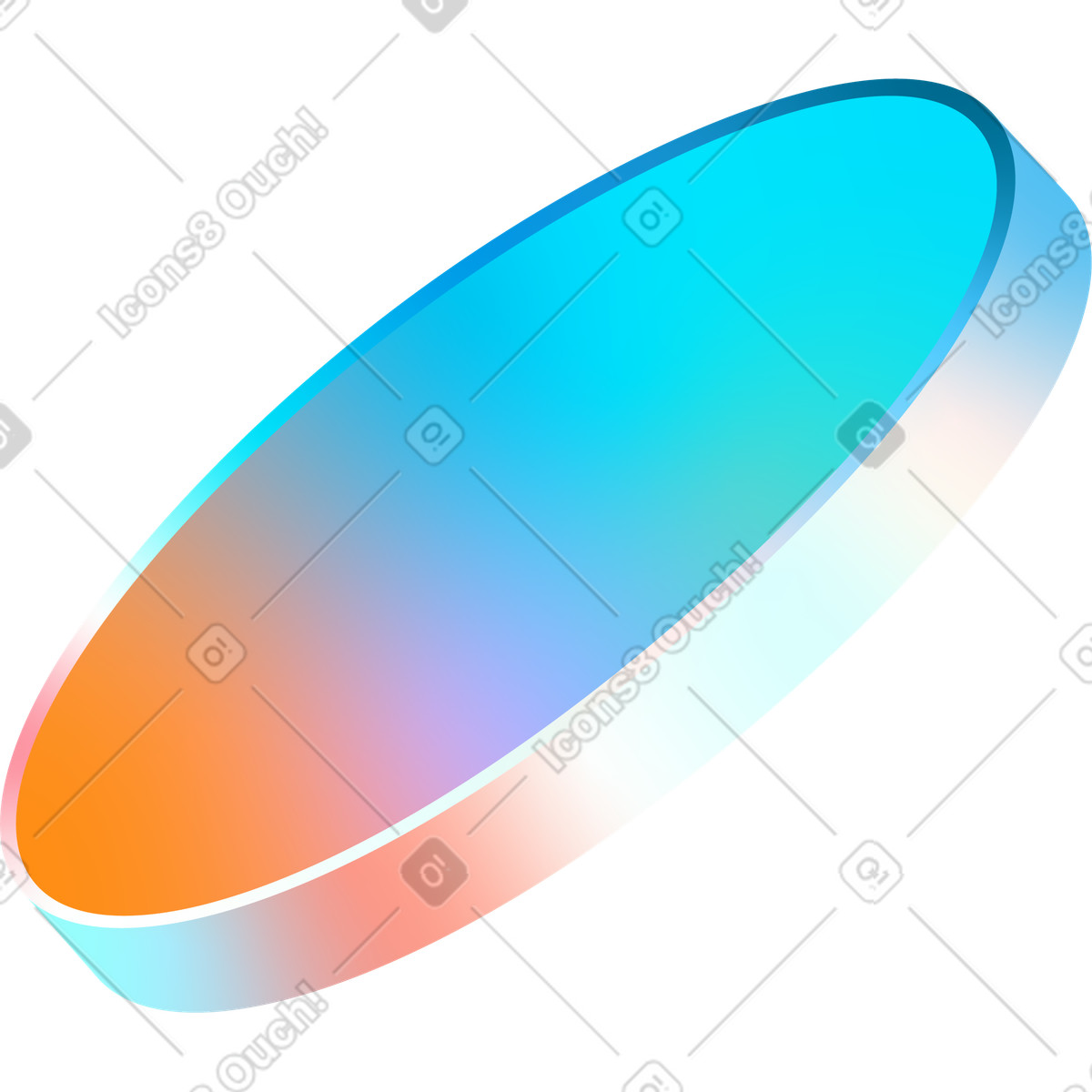 Ilustração de Moeda metal com cores brilhantes em no estilo Glare para baixar em PNG, SVG