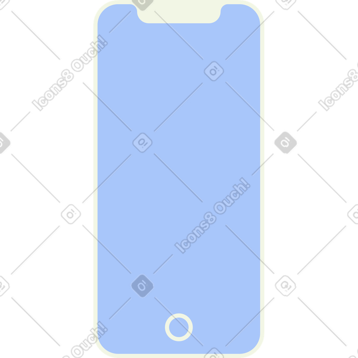 Ilustración Teléfono inteligente en estilo Abstract a descargar en PNG y SVG