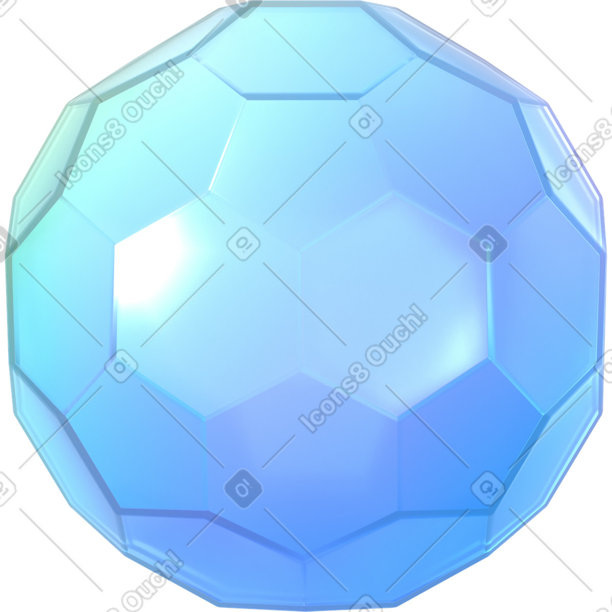 Round crystal gemstone with faceted polygonal surface animierte Illustration im 3D Glassy-Stil als Download in GIF, Lottie (JSON), AE