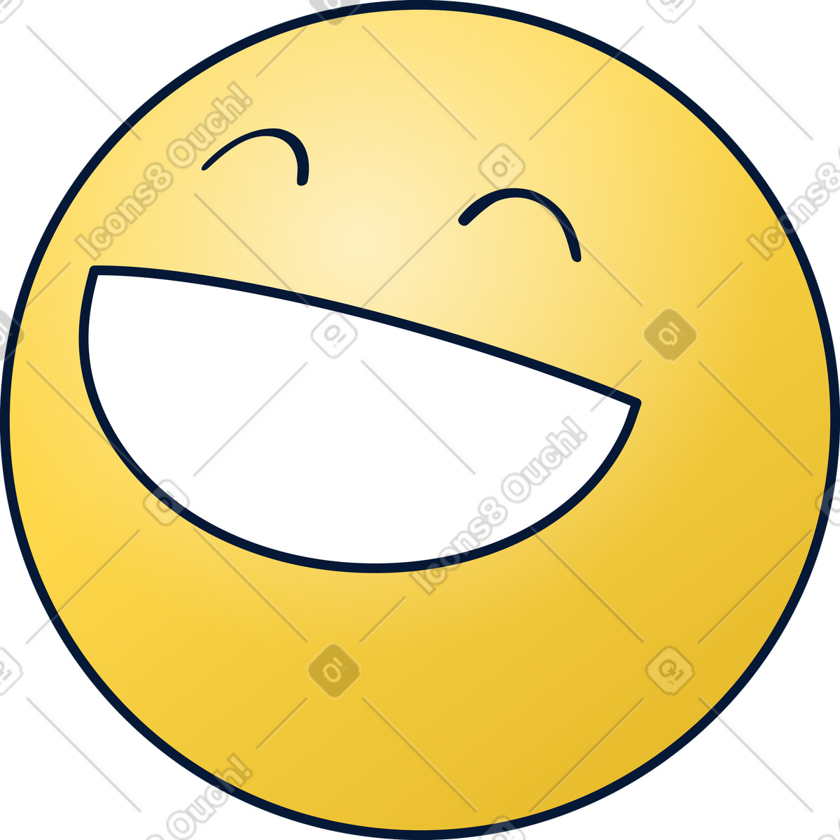 Ilustração de Sorriso em no estilo Neat para baixar em PNG, SVG