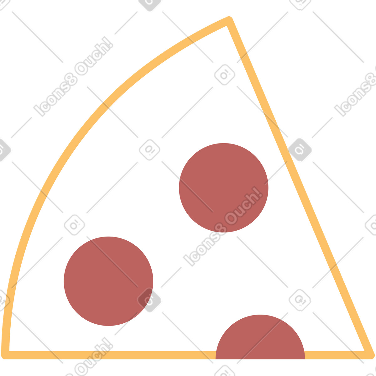 Illustration Pizza dans le style Marginalia à télécharger aux formats PNG, SVG