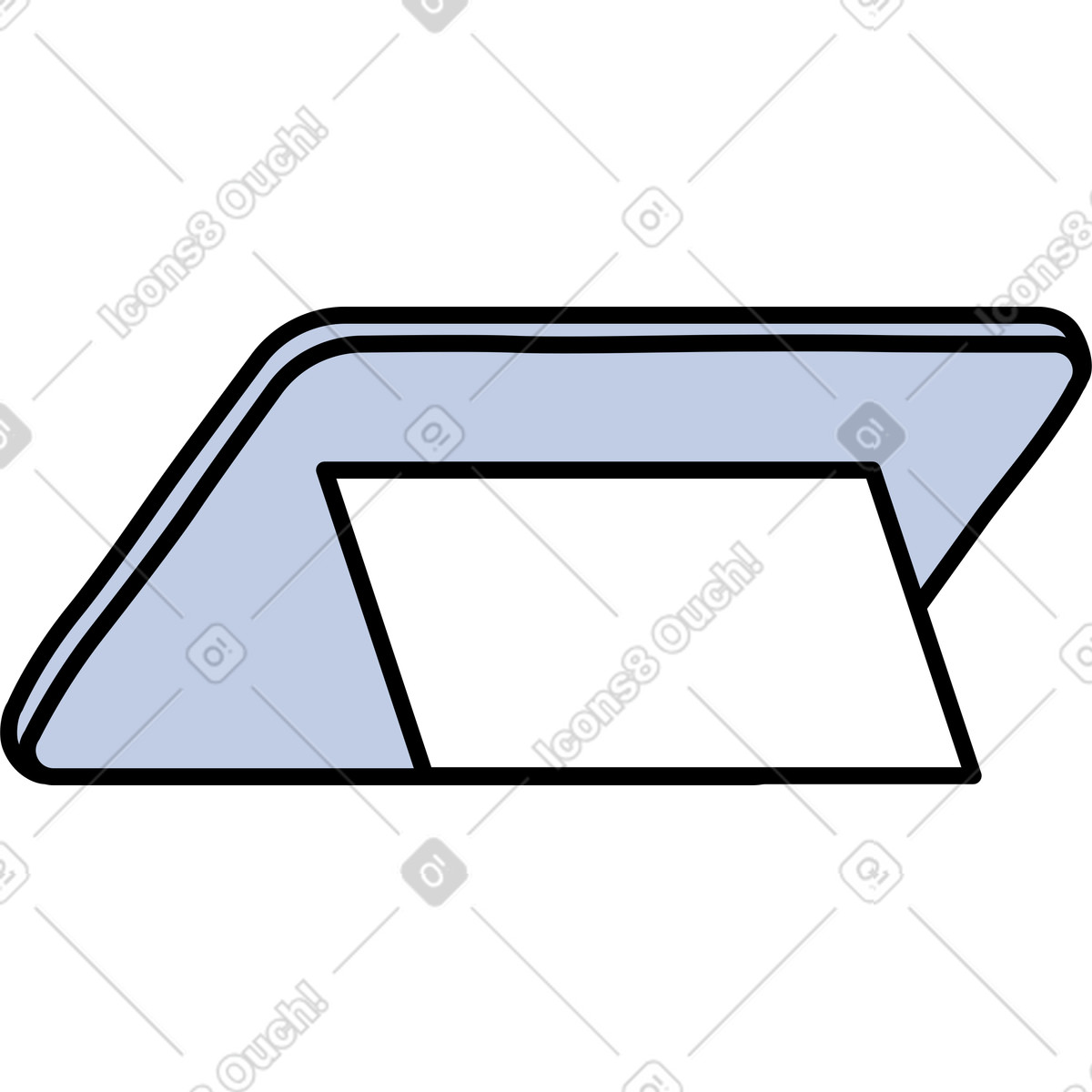 Ilustración Tableta gráfica en estilo Notes a descargar en PNG y SVG