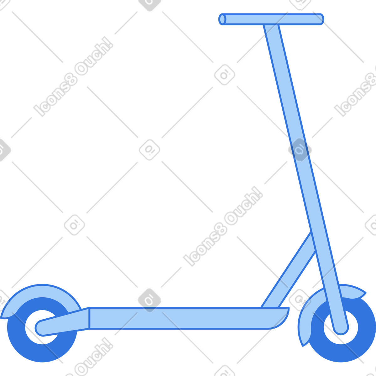 Roller-Illustration im Sky-Stil als Download in PNG, SVG