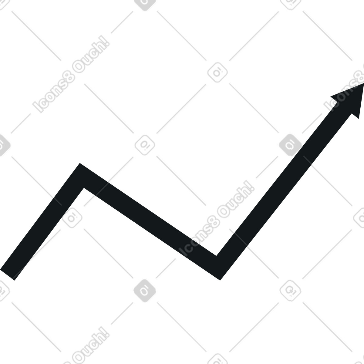 Ilustração de Seta para cima em no estilo Midnight baixar em PNG, SVG