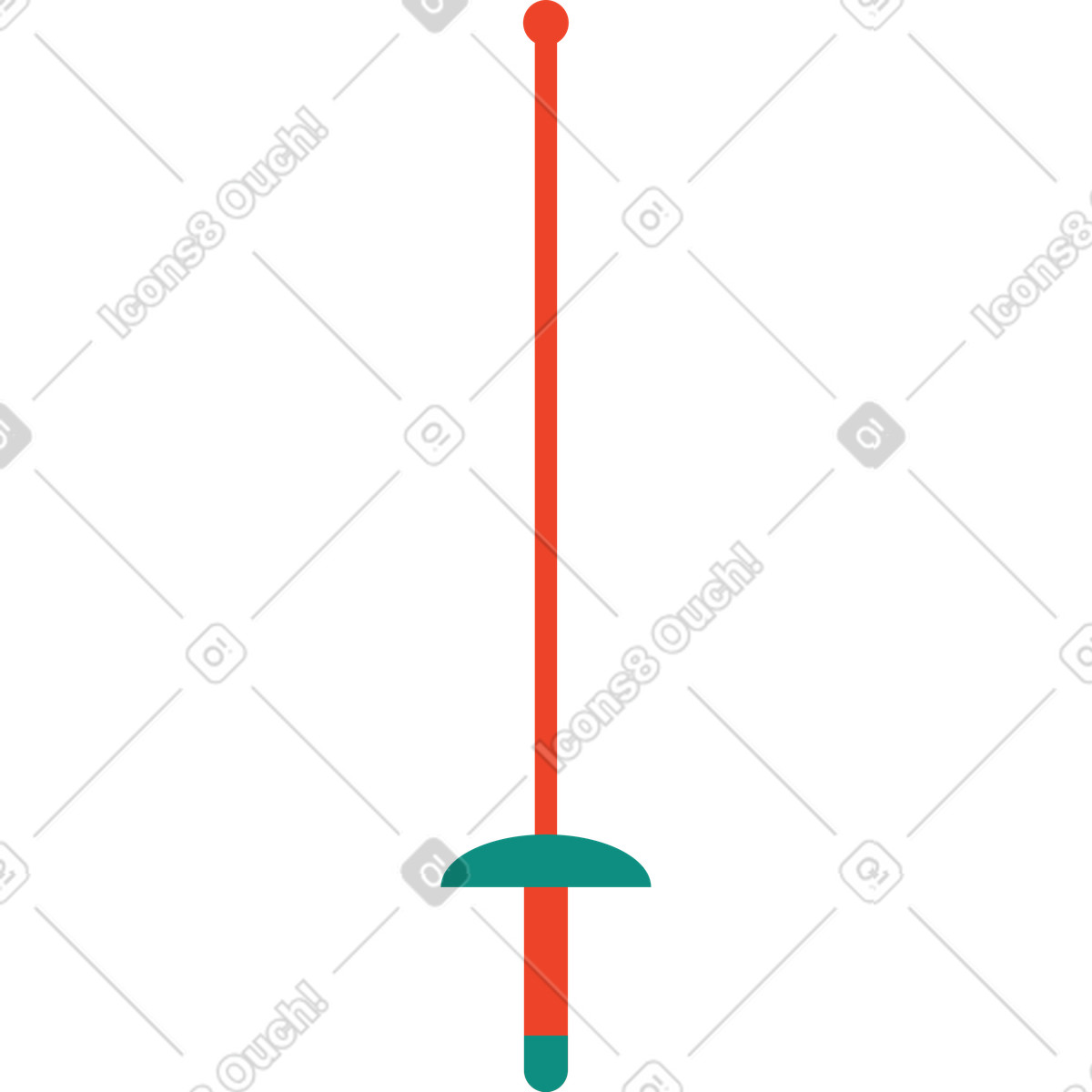 Illustration Sabre d'escrime dans le style Polar à télécharger aux formats PNG, SVG