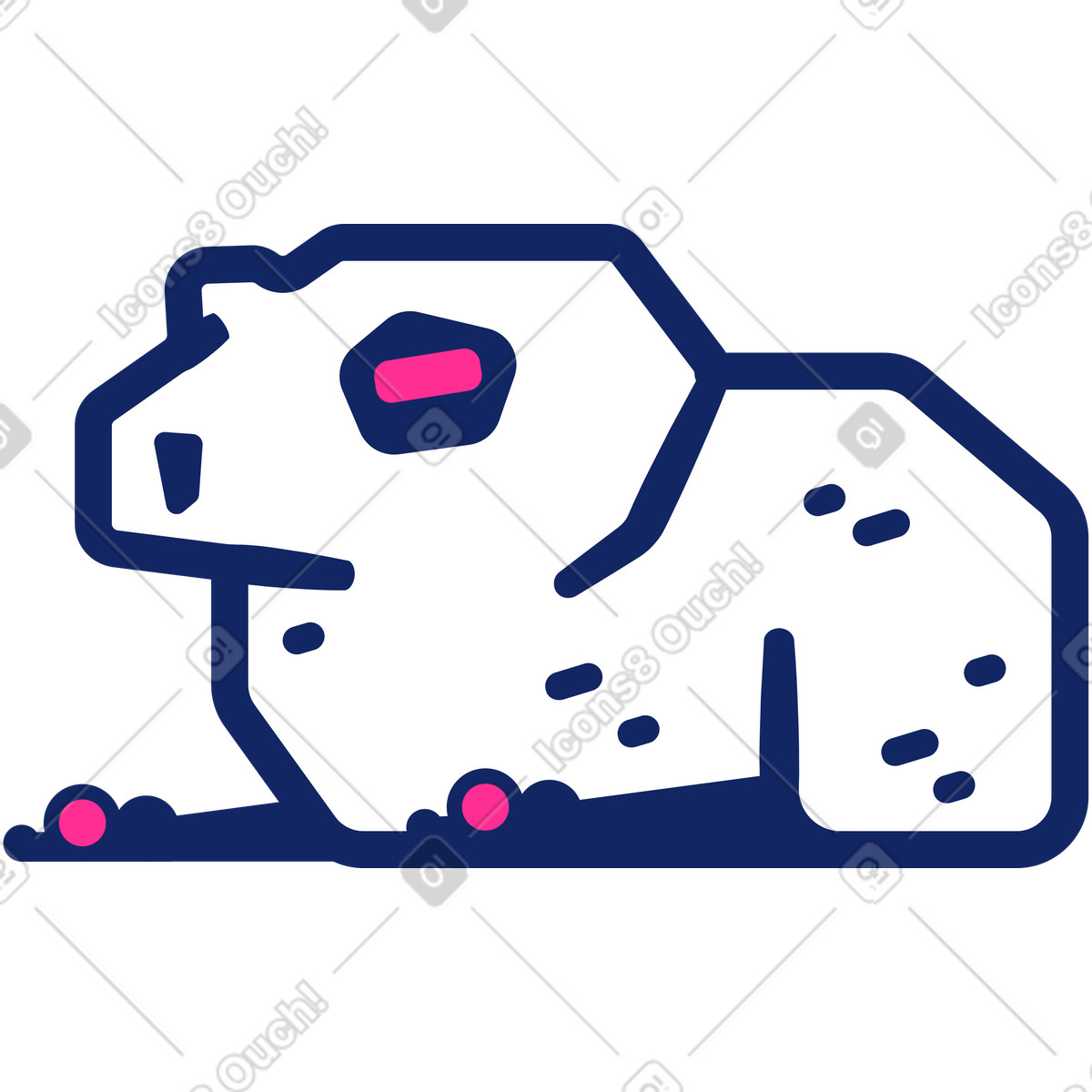Ilustração de Rã em no estilo Cyborg para baixar em PNG, SVG
