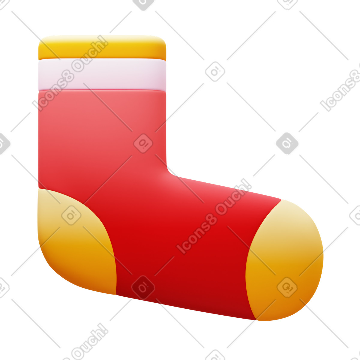 Socks illustration in 3D Fluency style download in PNG, SVG