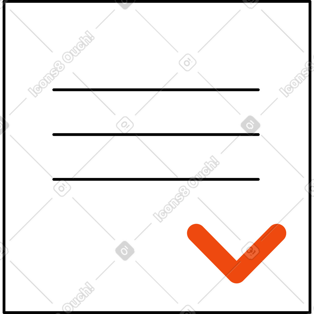 Ilustração de Sign up form with check mark em no estilo Bloom para baixar em PNG, SVG
