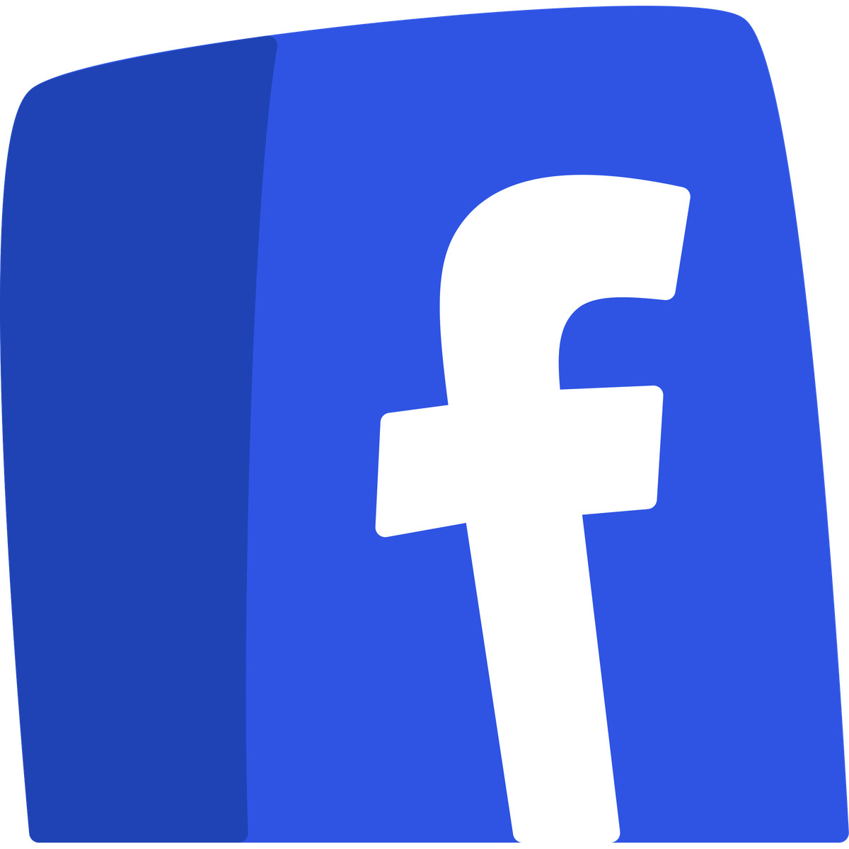 Ilustración Logo de facebook en estilo Bouncy a descargar en PNG y SVG