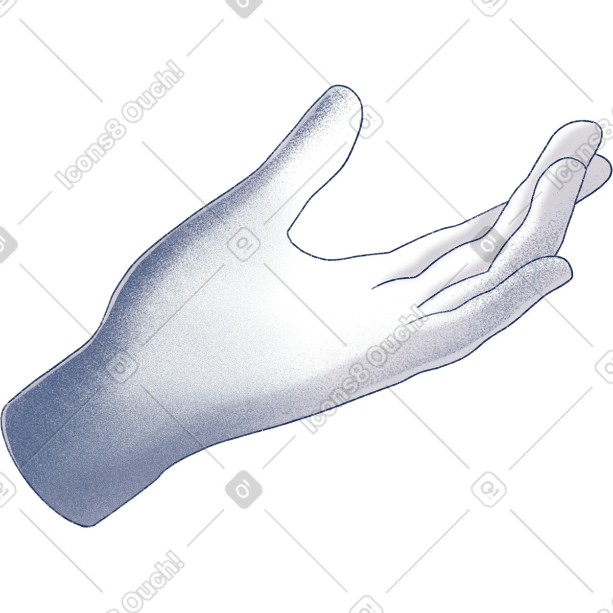 下载 Haze 风格的 手 插画，支持 PNG、SVG 格式