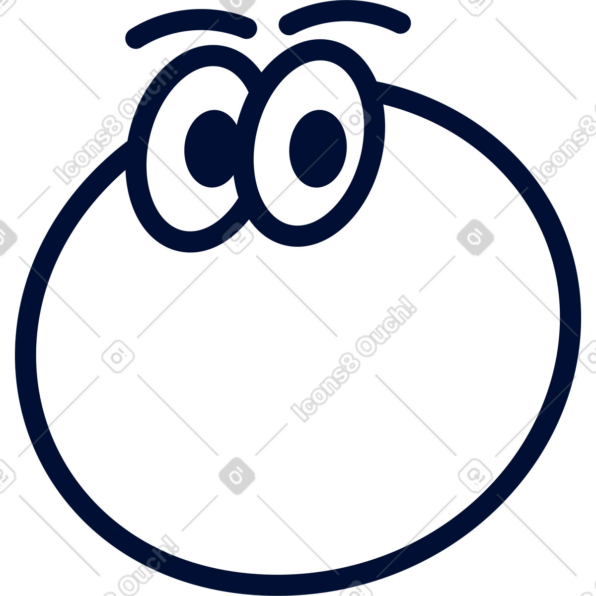 Personaggio rotondo e vigile illustrazione in stile Blink scarica in PNG, SVG