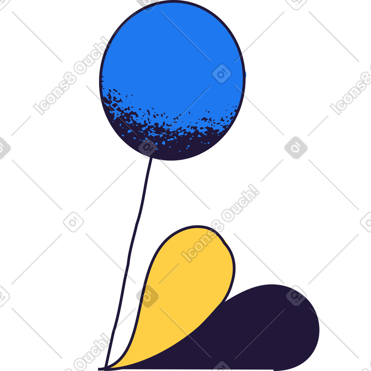 Ilustración Flor en estilo Conifer a descargar en PNG y SVG