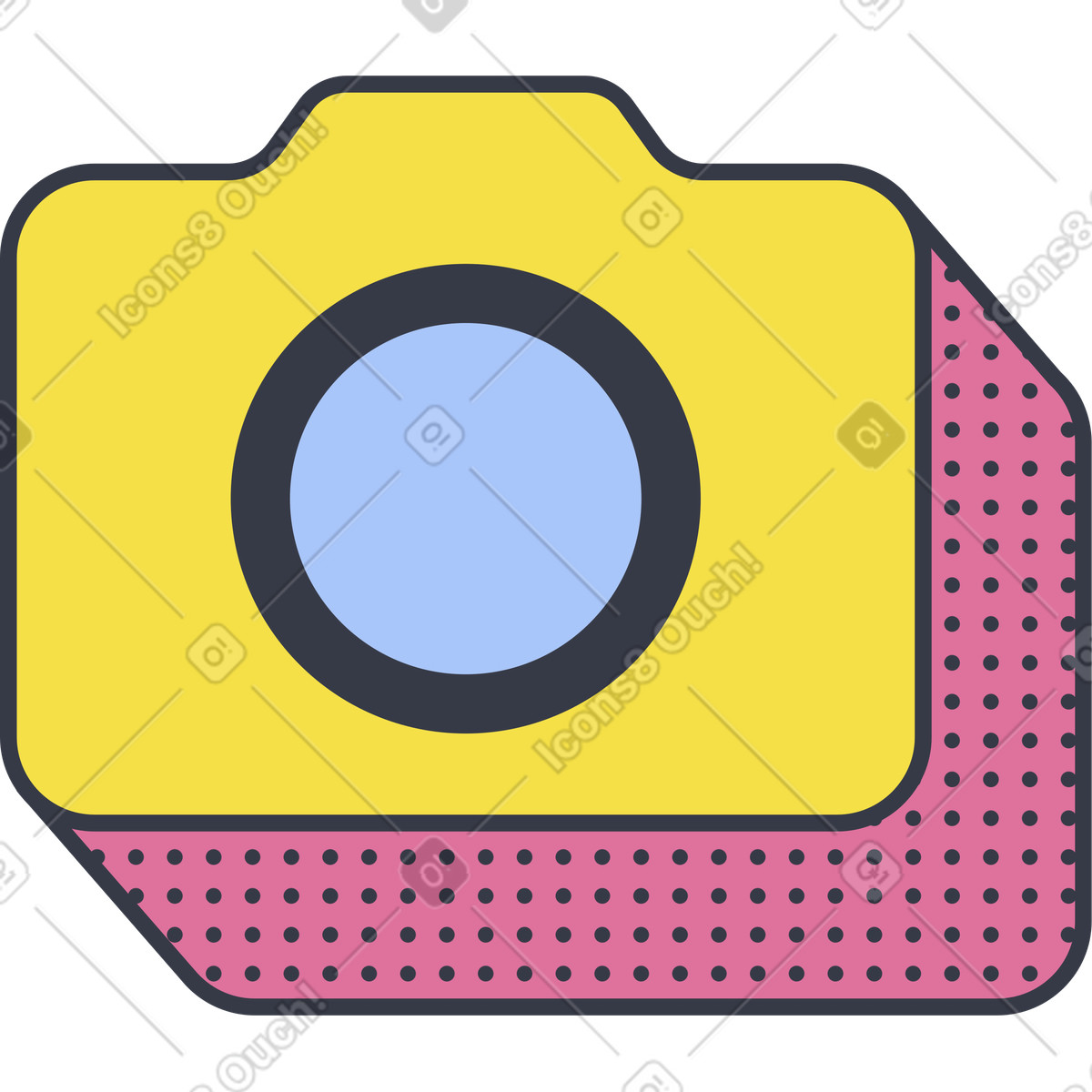 下载 Abstract 风格的 相机 插画，支持 PNG、SVG 格式