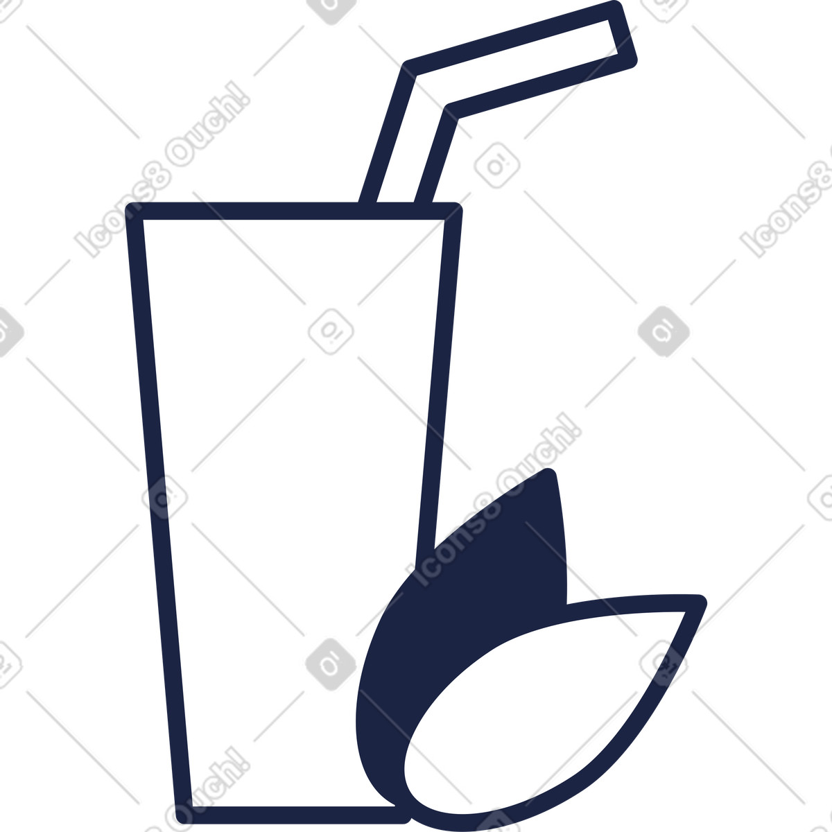 下载 Urban Line 风格的 纯素鸡尾酒 插画，支持 PNG、SVG 格式