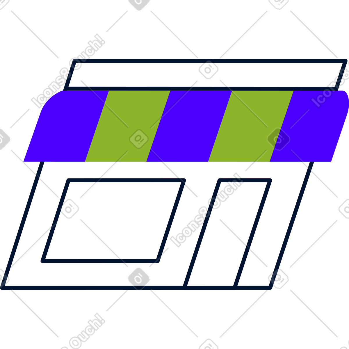 Store icon illustration in PNG, SVG