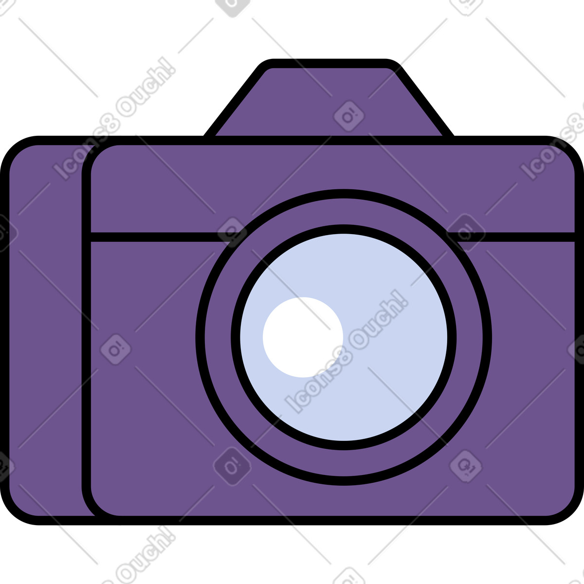 Ilustração de Câmera em no estilo Bloom para baixar em PNG, SVG
