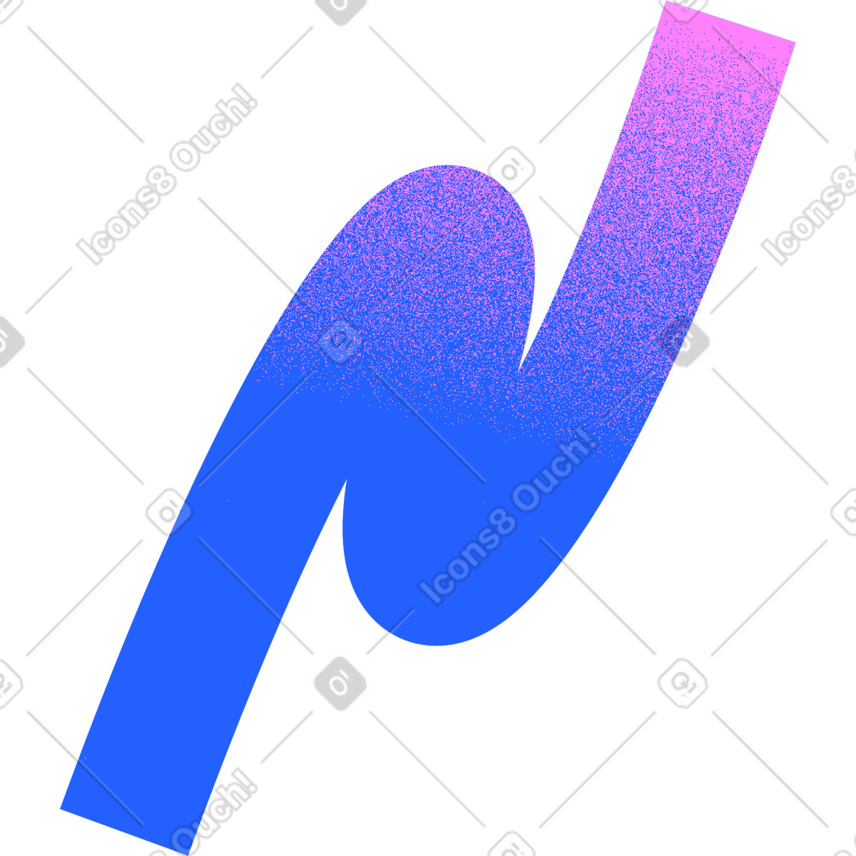 Blue line illustration in Typography style download in PNG, SVG