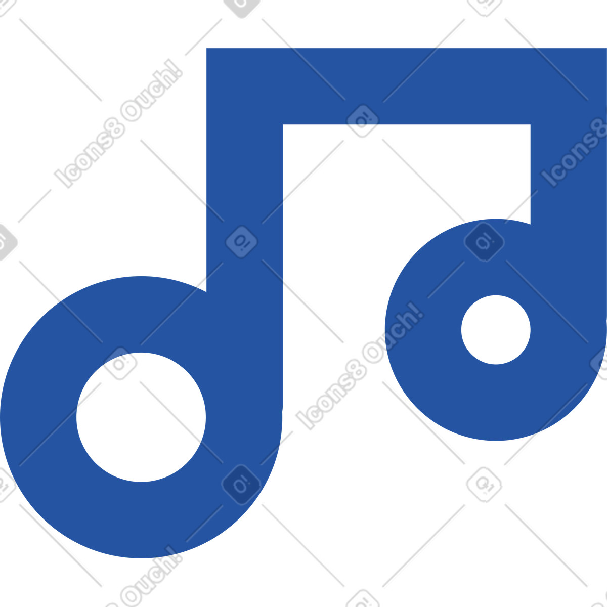 Illustration Note musicale dans le style Spot à télécharger aux formats PNG, SVG