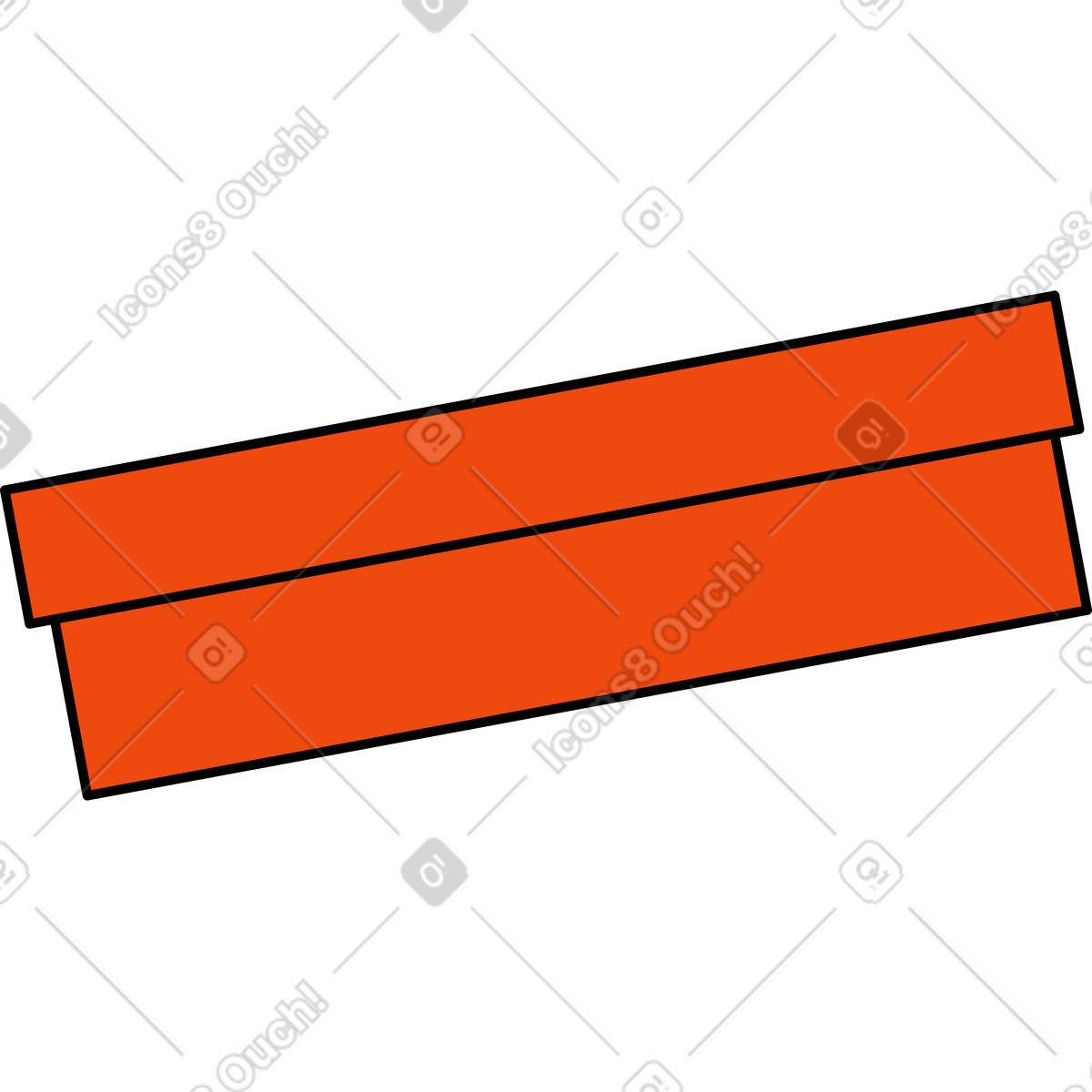 Rote kiste-Illustration im Bloom-Stil als Download in PNG, SVG