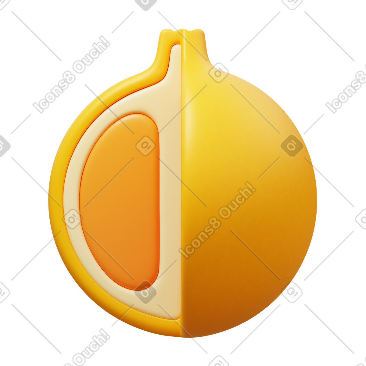 Tangelo illustrazione in stile 3D Fluency scarica in PNG, SVG