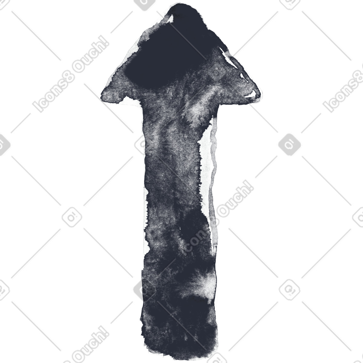 Ilustración Arrow en estilo Inky a descargar en PNG y SVG