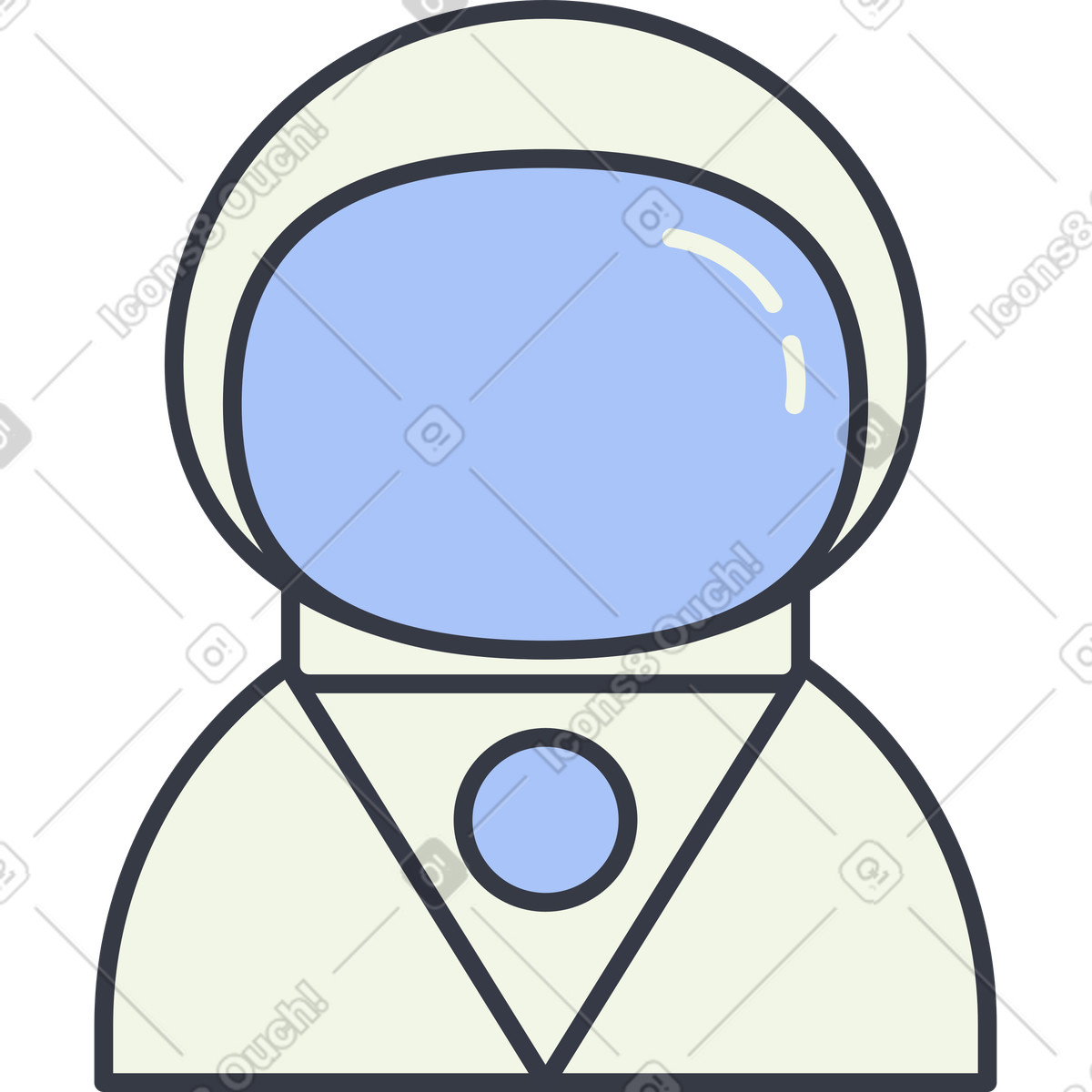 Ilustração de Astronauta em no estilo Abstract para baixar em PNG, SVG