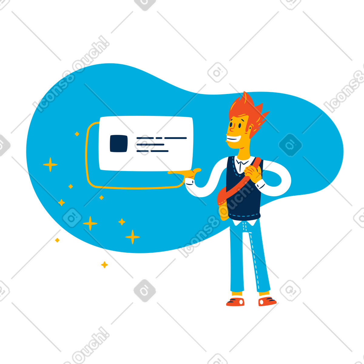 Content update illustration in Flame style download in PNG, SVG