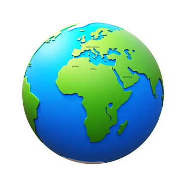 A retro-style educational poster featuring "Earth" as the central focus. The globe is depicted in vibrant colors, showcasing the labeled "continents" including "North America," "South America," "Europe," "Africa," "Asia," "Australia," and "Antarctica." The "oceans" are clearly marked, with labels for the "Atlantic Ocean," "Pacific Ocean," "Indian Ocean," and "Arctic Ocean." The overall design has a vintage aesthetic, with a textured background that enhances the retro look. Each continent is accurately shaped and proportioned, contributing to the educational purpose of the poster.