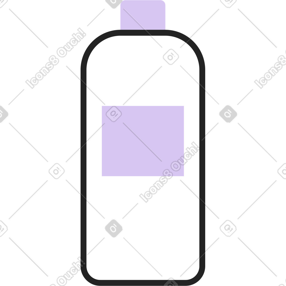 Ilustração de Xampu em no estilo Sammy Line para baixar em PNG, SVG
