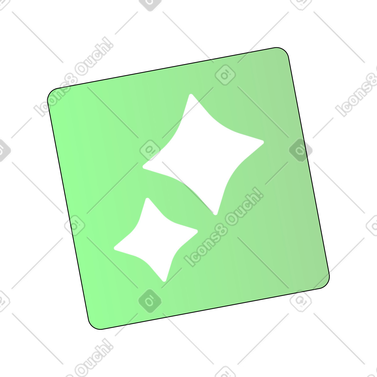 Sparkles icon illustration in Pop style download in PNG, SVG