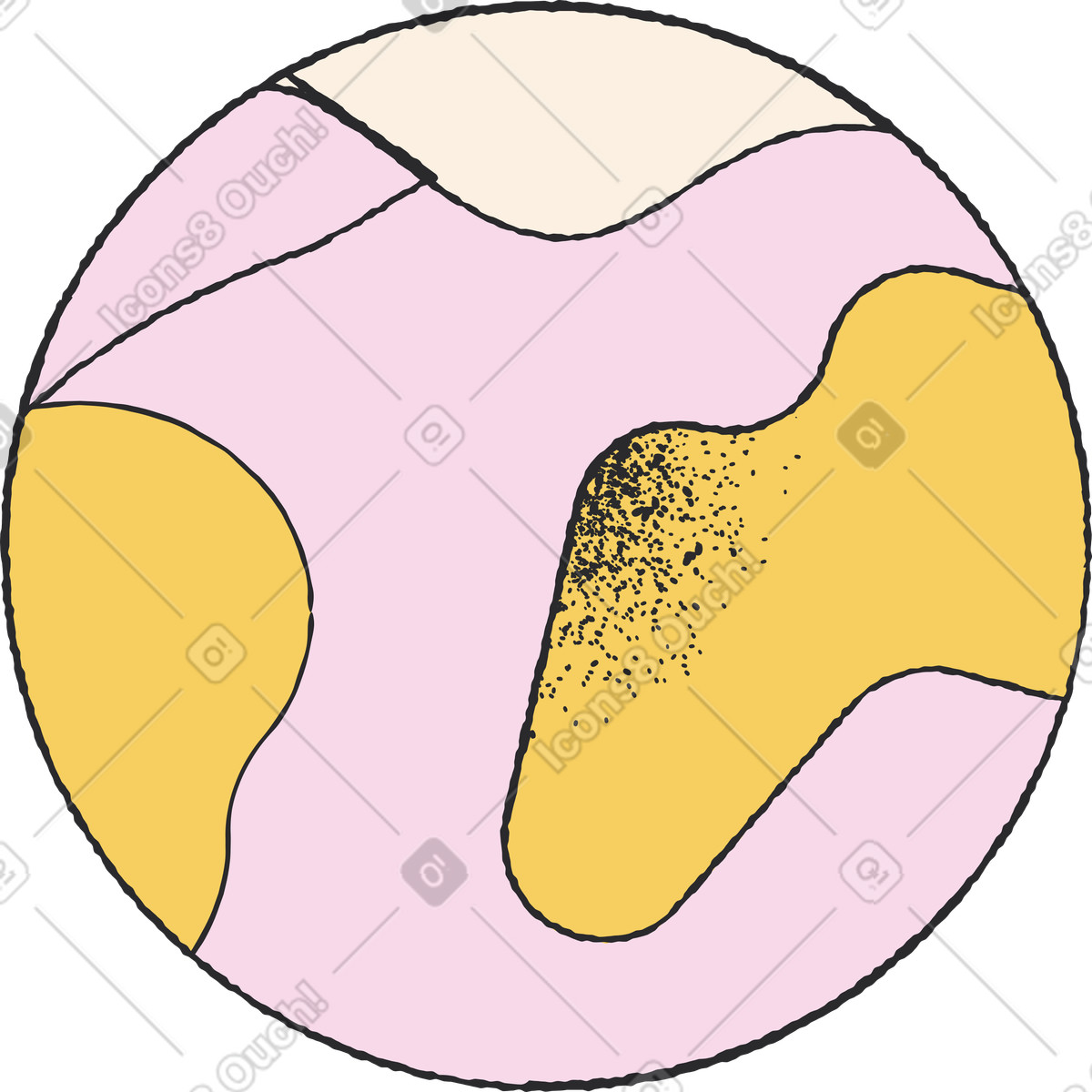 Earth illustration clipart image showcasing various graphics related to the planet