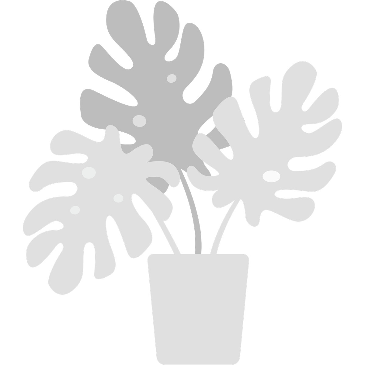 Ilustração de Monstera plant in ceramic pot em no estilo Fogg para baixar em PNG, SVG