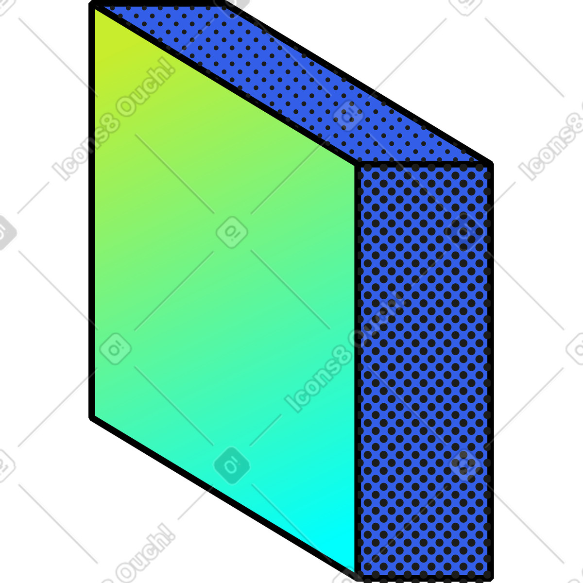 Bloccare illustrazione in stile Memphis scarica in PNG, SVG
