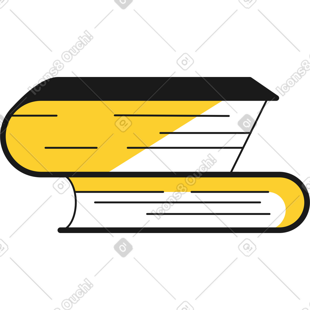 Taxi 스타일의 서적 일러스트레이션 PNG, SVG 다운로드