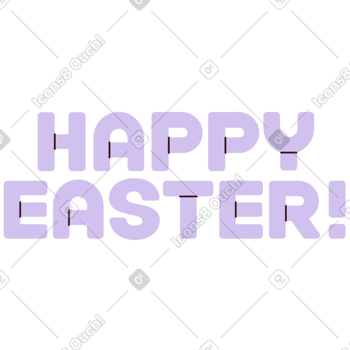 Frohe ostern beschriften!-Illustration im Folks-Stil als Download in PNG, SVG