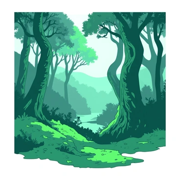 A thick mist drapes over the towering trees of the ancient Laurisilva forest of Madeira. The trees are lush and vibrant, with twisted trunks and dense foliage that create a sense of timelessness. Among the trees, various shades of green are visible, highlighted by the soft illumination of the mist. The ground is covered in a carpet of rich green moss, and patches of delicate ferns can be seen emerging from the undergrowth. The air appears heavy with moisture, creating an ethereal atmosphere that adds depth to the scene.