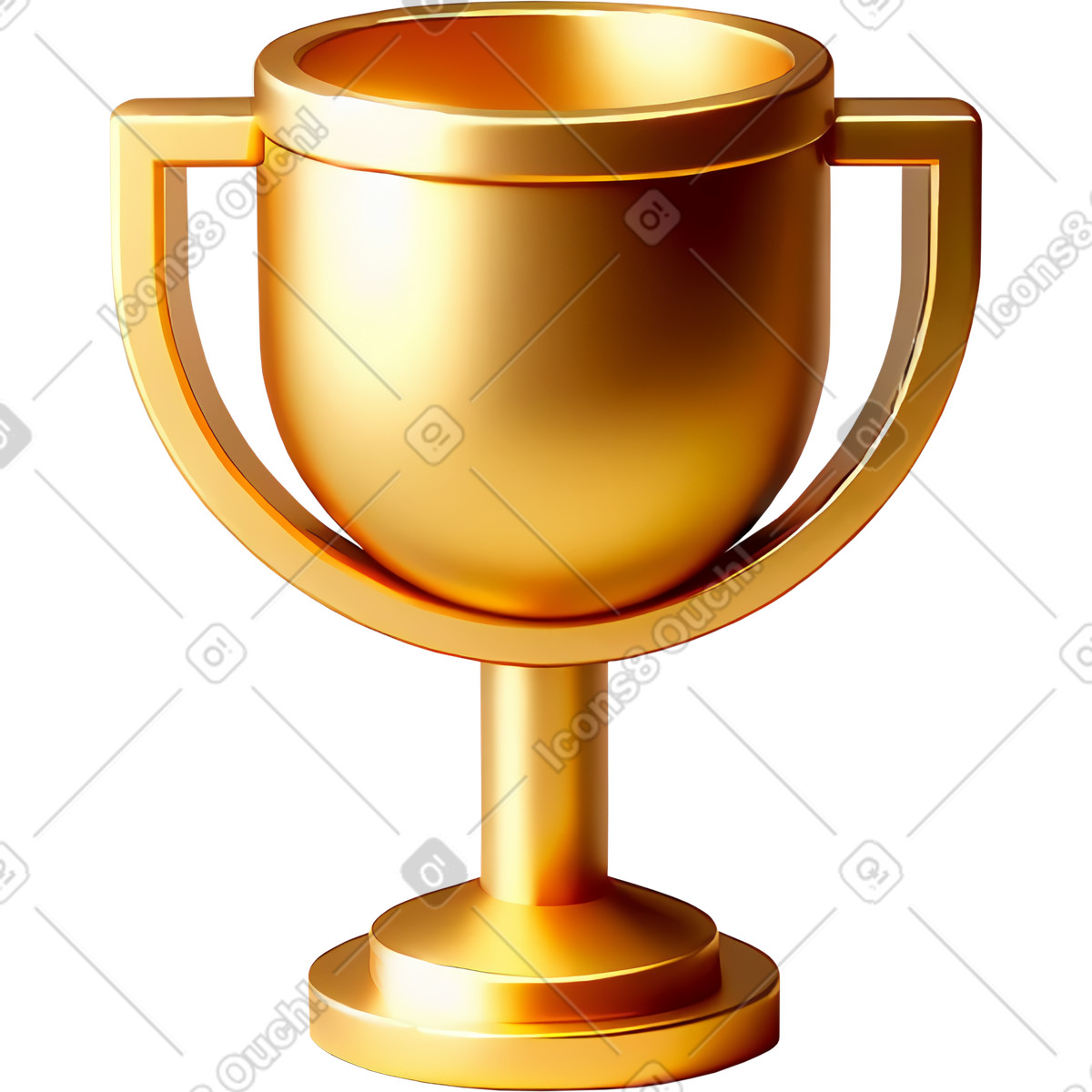 Illustration Winner cup dans le style 3D Mini à télécharger aux formats PNG, SVG