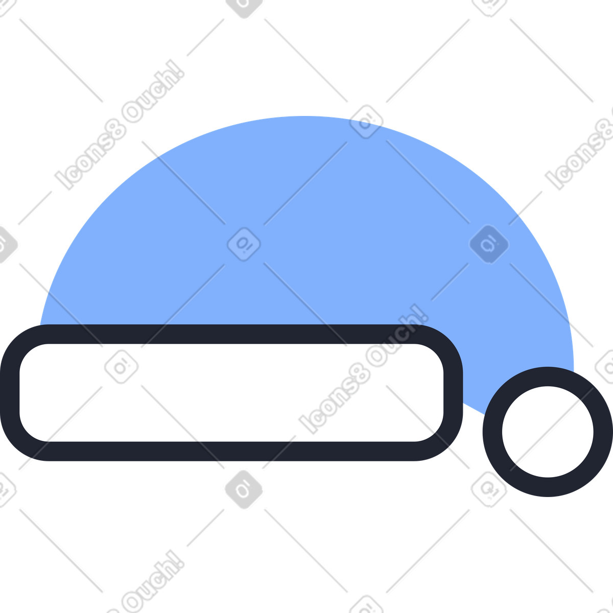 Illustration Chapeau du père noël dans le style Pablita à télécharger aux formats PNG, SVG